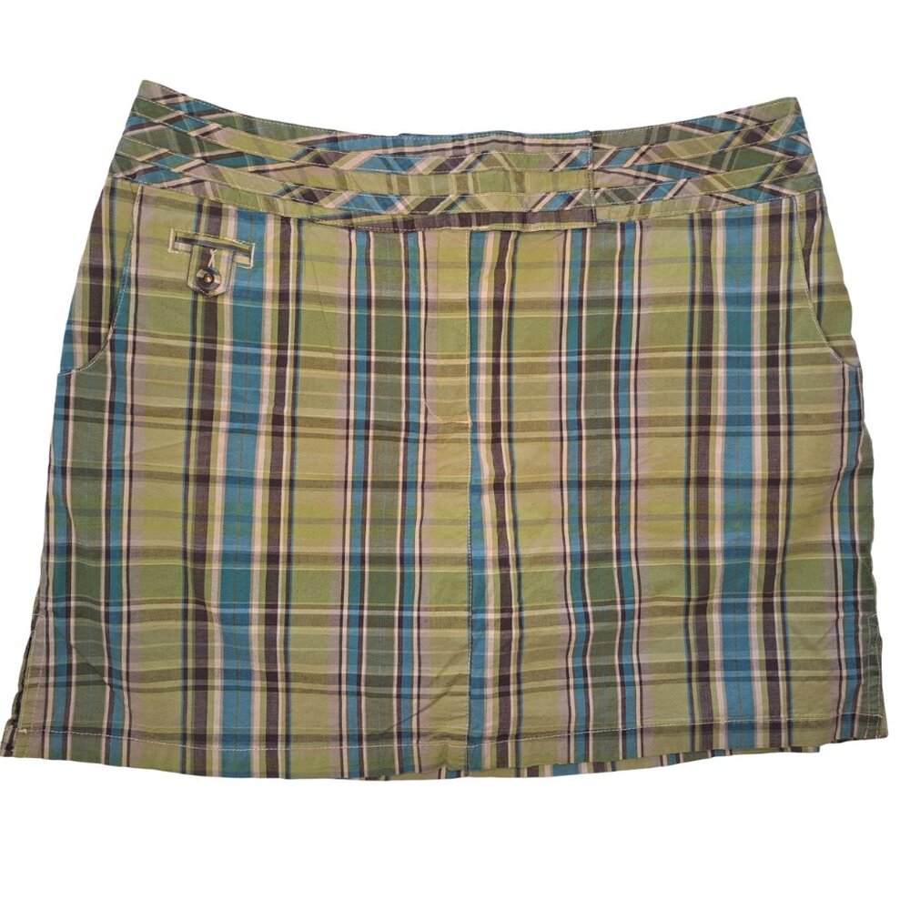 D.F.A. New York green Plaid Skort Plus Size 16